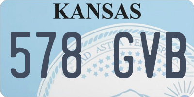 KS license plate 578GVB