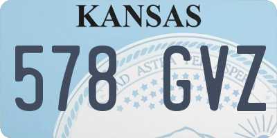 KS license plate 578GVZ