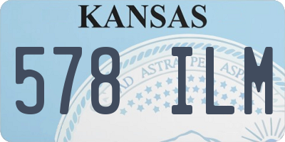 KS license plate 578ILM