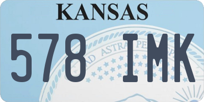 KS license plate 578IMK