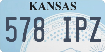 KS license plate 578IPZ