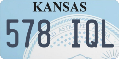 KS license plate 578IQL
