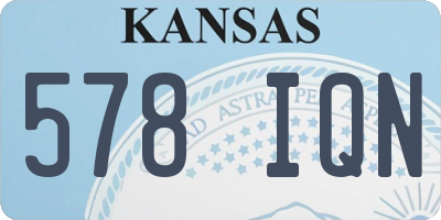 KS license plate 578IQN