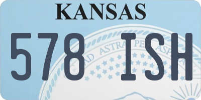 KS license plate 578ISH