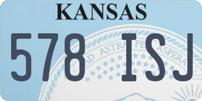 KS license plate 578ISJ