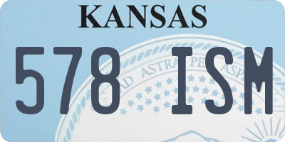 KS license plate 578ISM