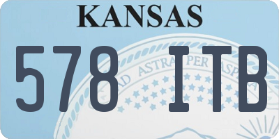 KS license plate 578ITB