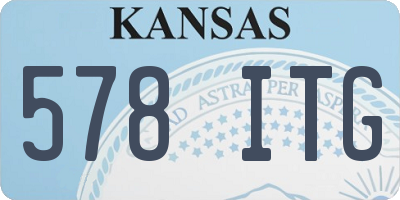 KS license plate 578ITG