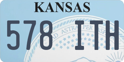 KS license plate 578ITH