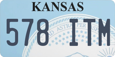 KS license plate 578ITM