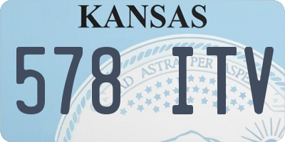 KS license plate 578ITV