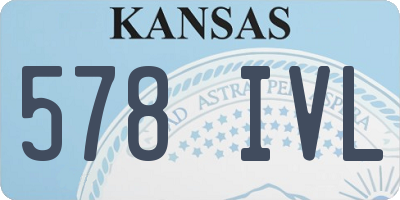KS license plate 578IVL