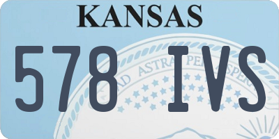 KS license plate 578IVS
