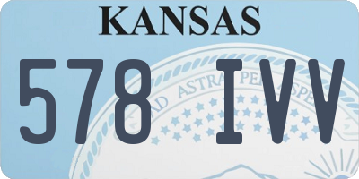 KS license plate 578IVV
