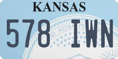 KS license plate 578IWN