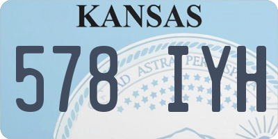 KS license plate 578IYH