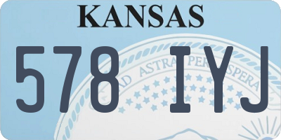 KS license plate 578IYJ
