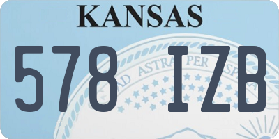 KS license plate 578IZB