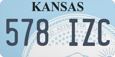 KS license plate 578IZC