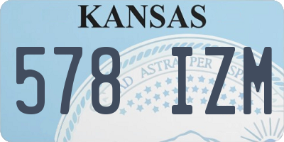 KS license plate 578IZM