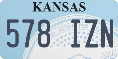 KS license plate 578IZN