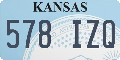 KS license plate 578IZQ