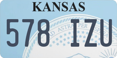KS license plate 578IZU