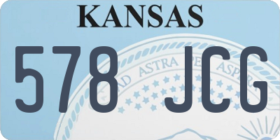 KS license plate 578JCG