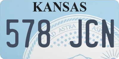 KS license plate 578JCN