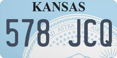 KS license plate 578JCQ