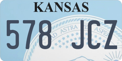 KS license plate 578JCZ