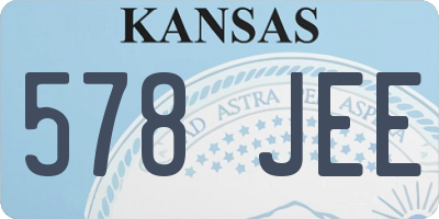 KS license plate 578JEE