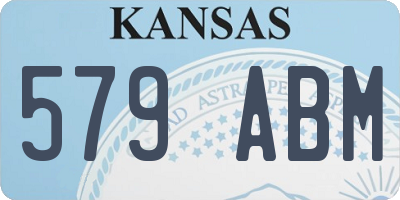 KS license plate 579ABM
