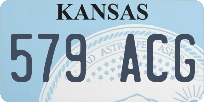 KS license plate 579ACG