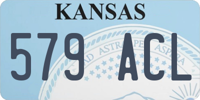 KS license plate 579ACL