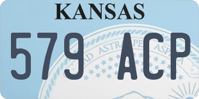 KS license plate 579ACP