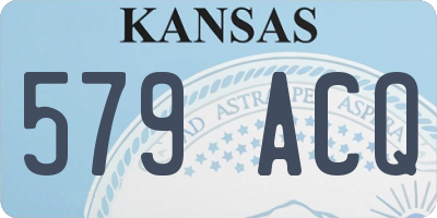 KS license plate 579ACQ
