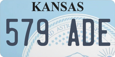 KS license plate 579ADE