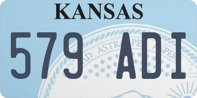 KS license plate 579ADI