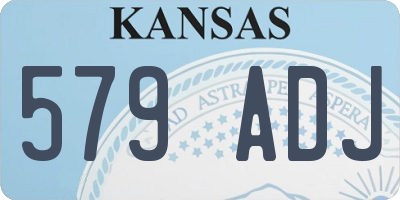 KS license plate 579ADJ
