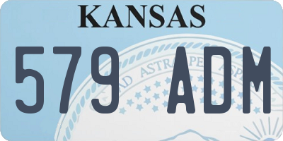 KS license plate 579ADM