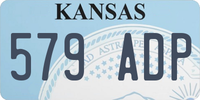 KS license plate 579ADP