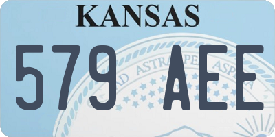 KS license plate 579AEE