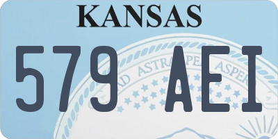 KS license plate 579AEI