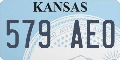 KS license plate 579AEO