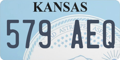 KS license plate 579AEQ