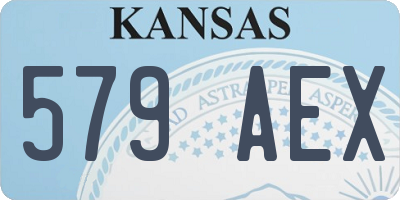 KS license plate 579AEX
