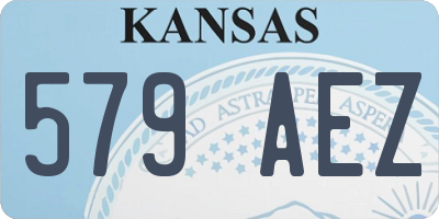 KS license plate 579AEZ