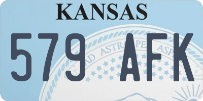 KS license plate 579AFK