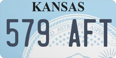 KS license plate 579AFT